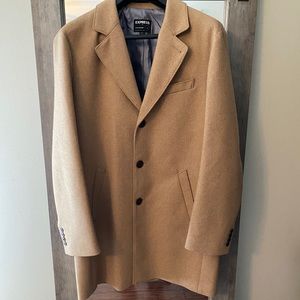 OVERCOAT in camel color from express